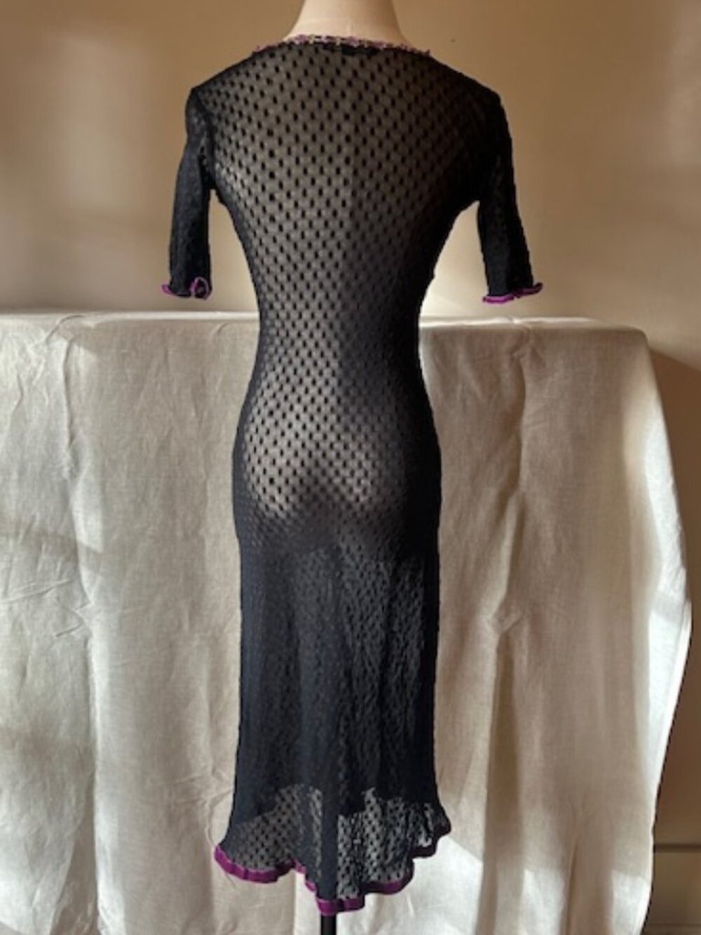 ***SOLD***Vintage Betsey Johnson New York Swiss Dot Dress - Picture 5 of 8